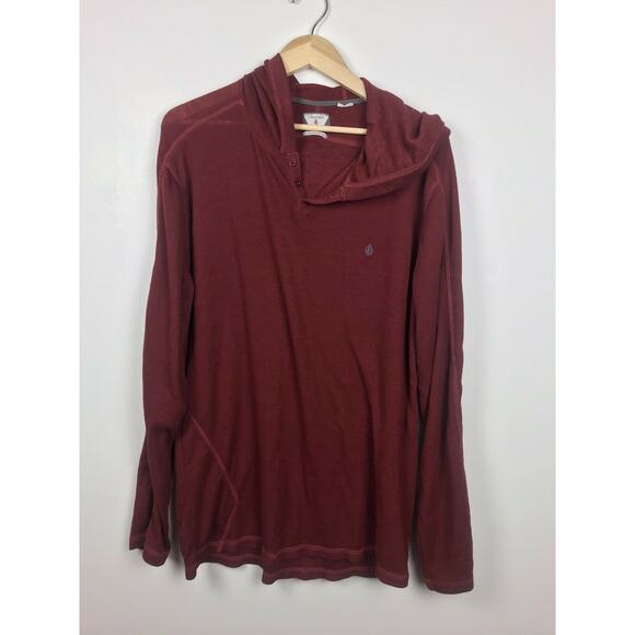 volcom‎ maroon pullover larger leightweight - Picture 5 of 7